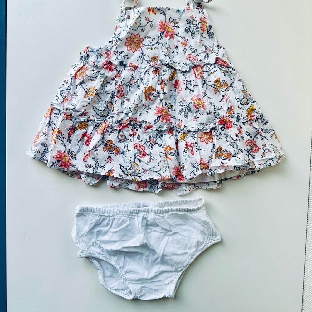 Janie and Jack Floral Dress with Bloomers